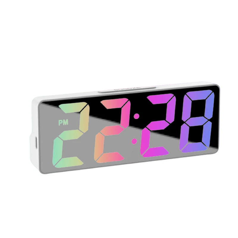 LED Väckarklocka med Temp