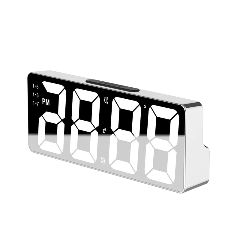 LED Väckarklocka med Temp