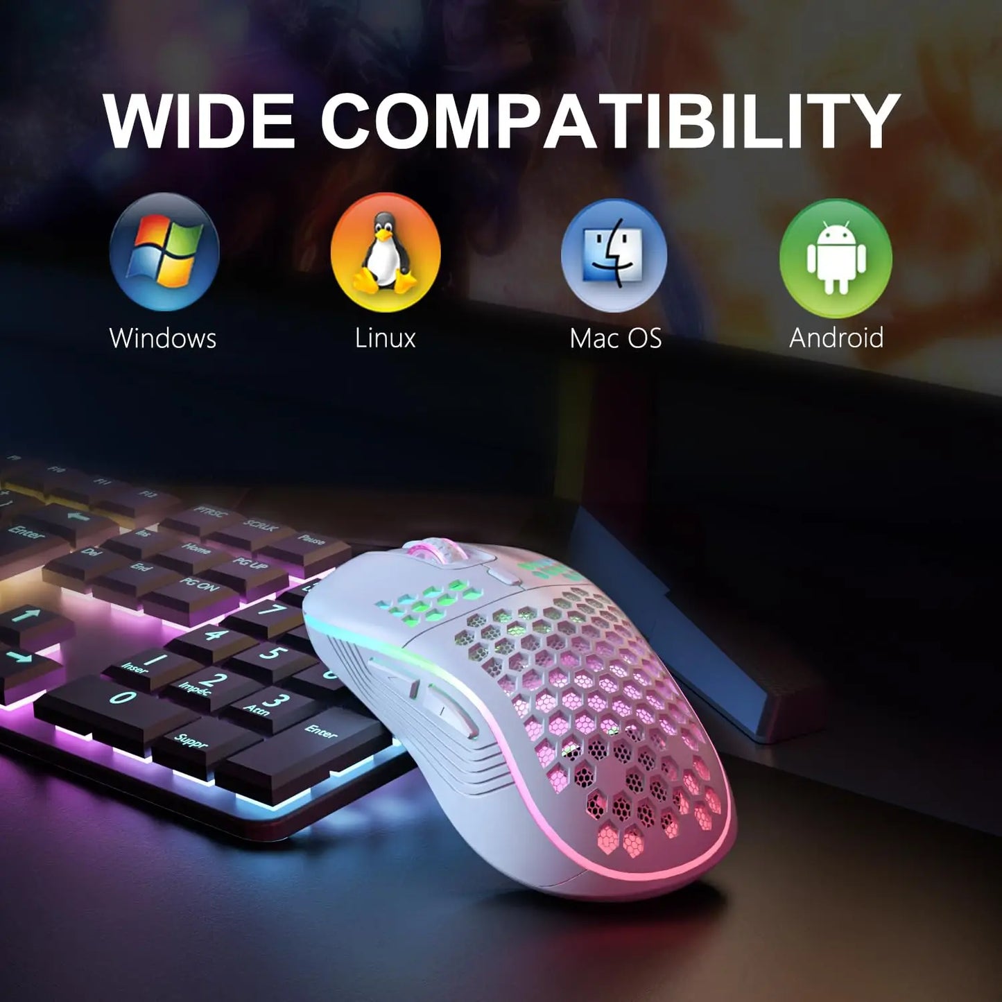 Trådlös Ergonomisk Gamingmus