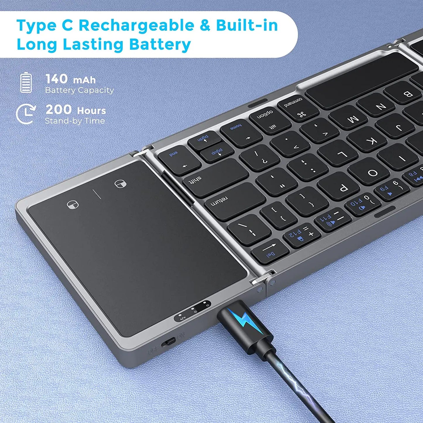 Fällbart Bluetooth-tangentbord