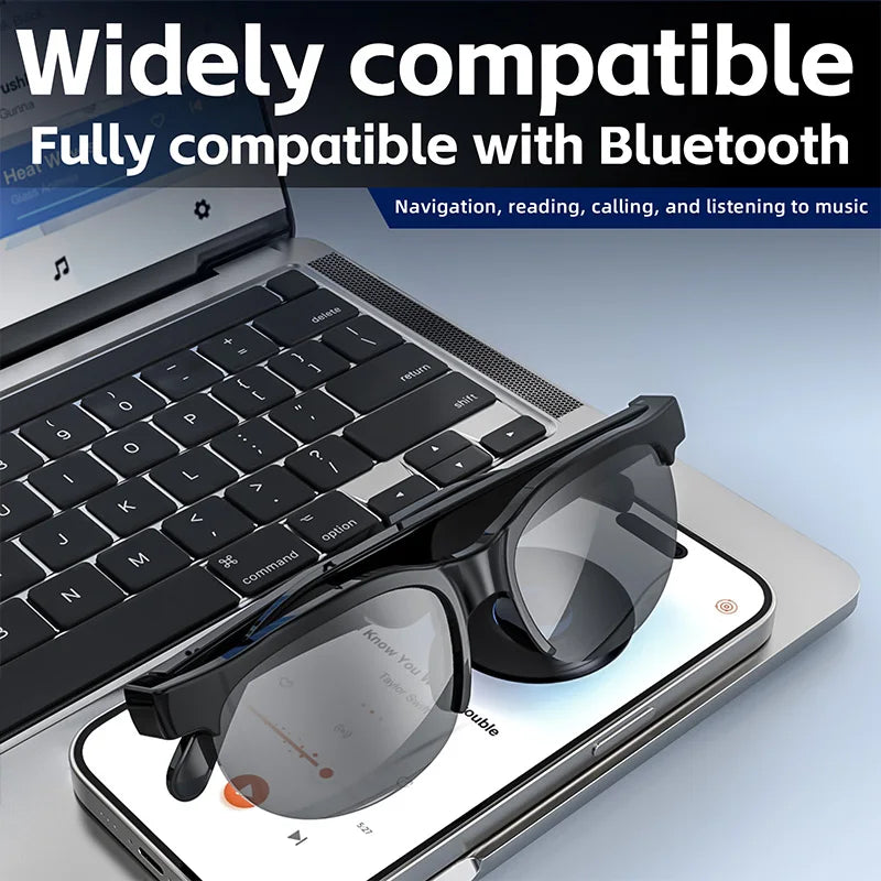 Bluetooth-solglasögon med Hörlurar