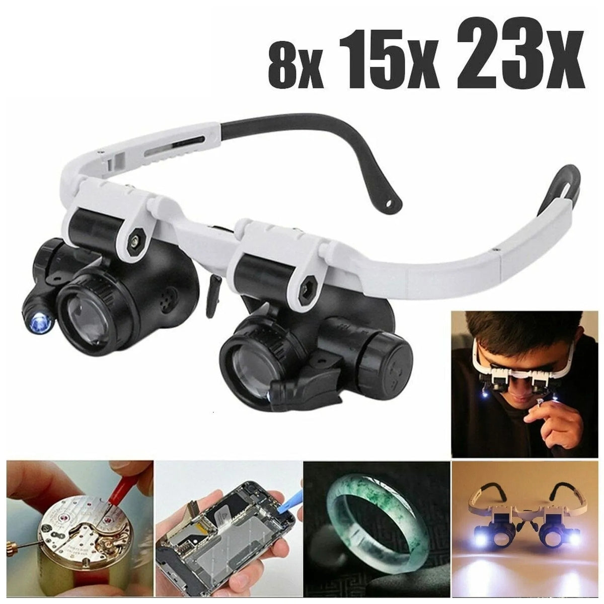 LED Förstoringsglasögon