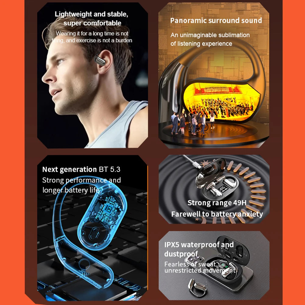 AI-Översättande Hörlurar med Bluetooth 5.3