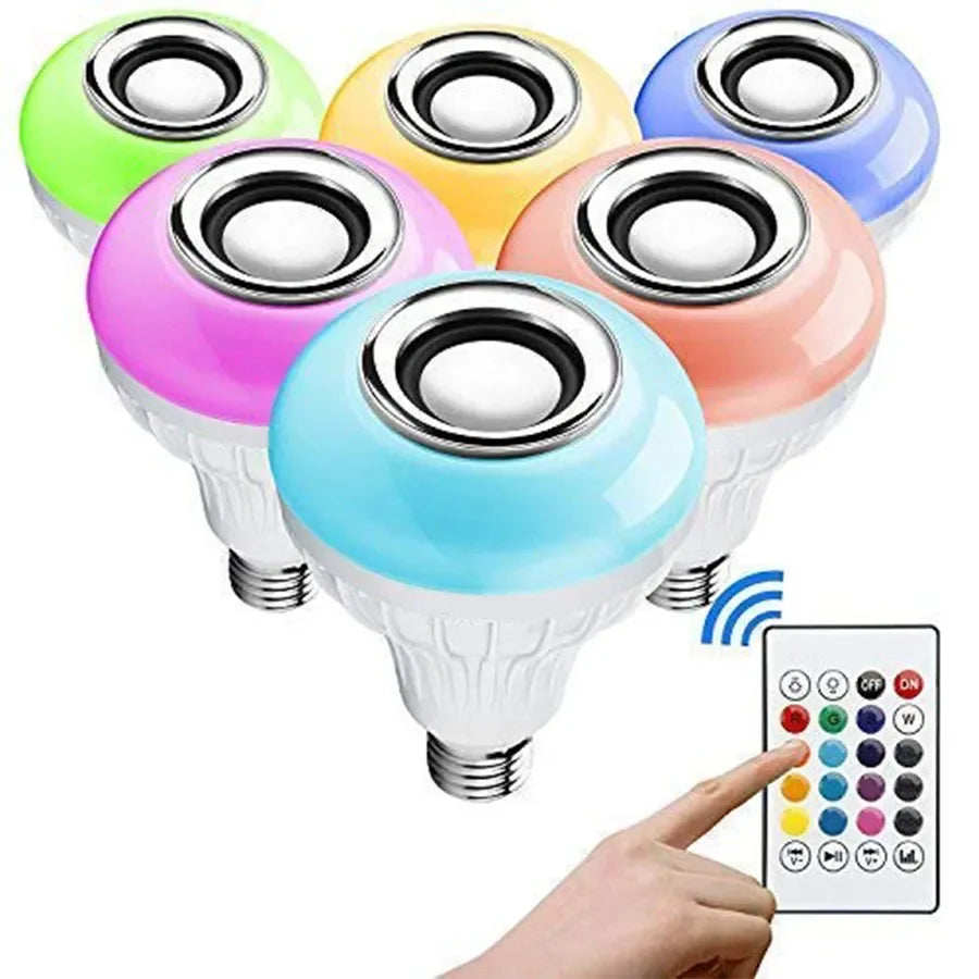 RGB Bluetooth-Högtalarlampa med Fjärrkontroll