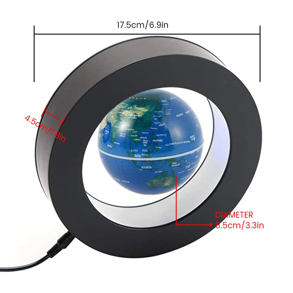Magnetisk Jordglobslampa med LED-ljus