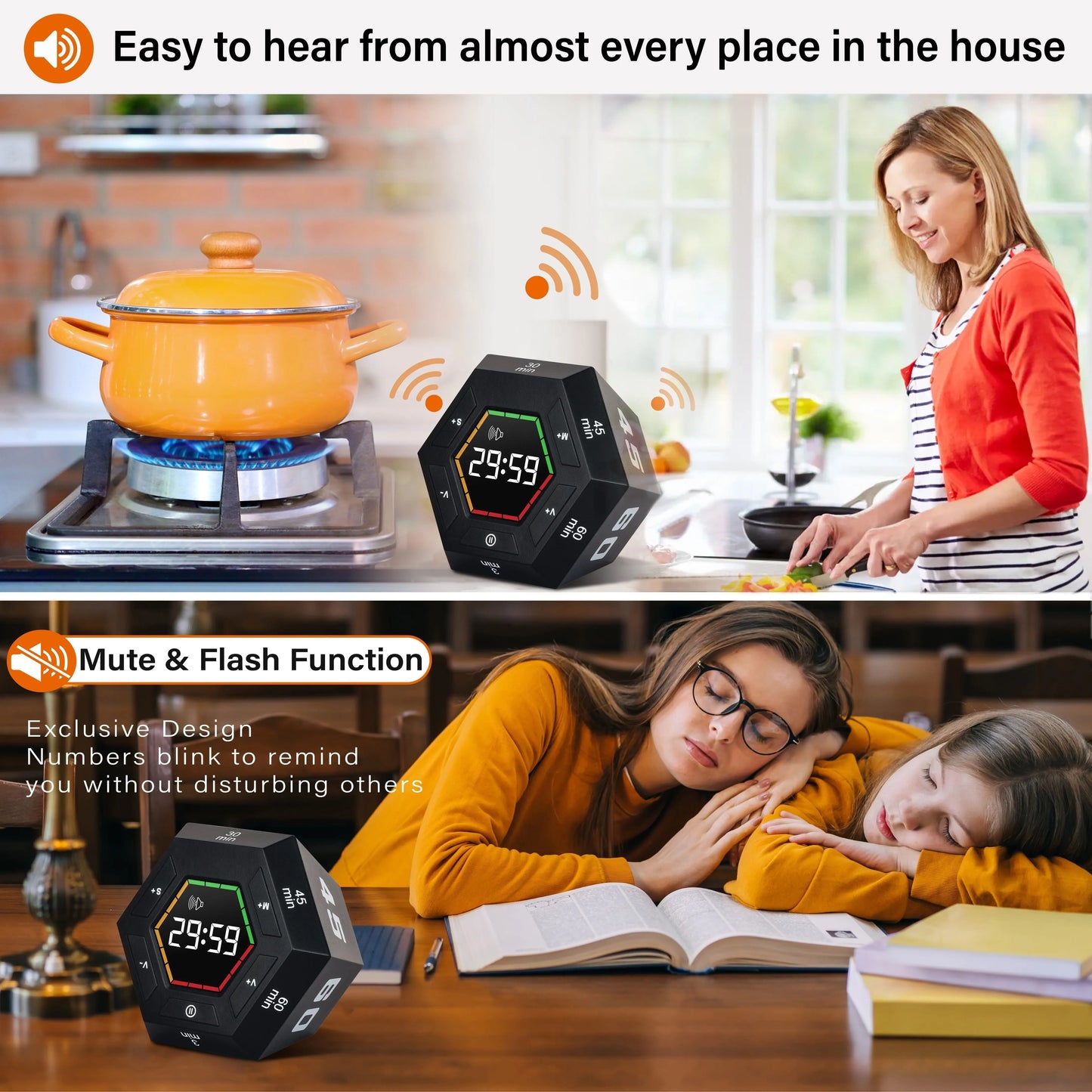 HexaFlip Magnetisk Digital Timer