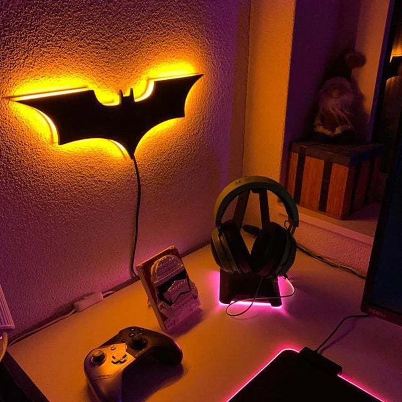 Trälampa med LED – 16 Färger & Fjärrkontroll