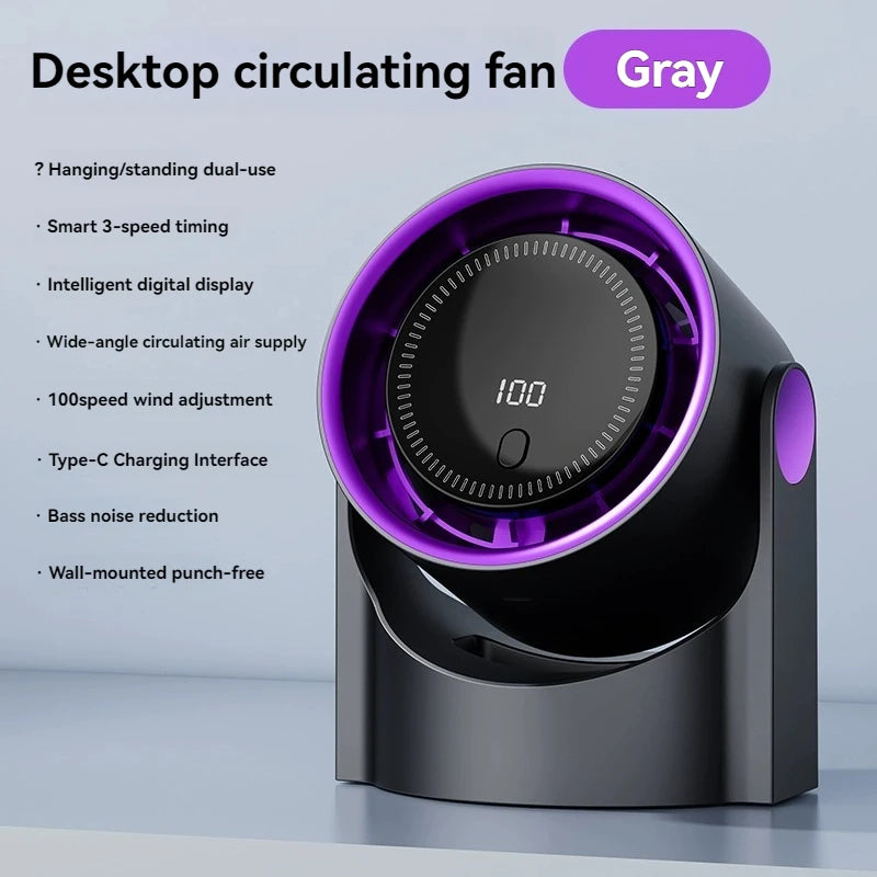 Bladlös USB-Fläkt med Smart Funktion