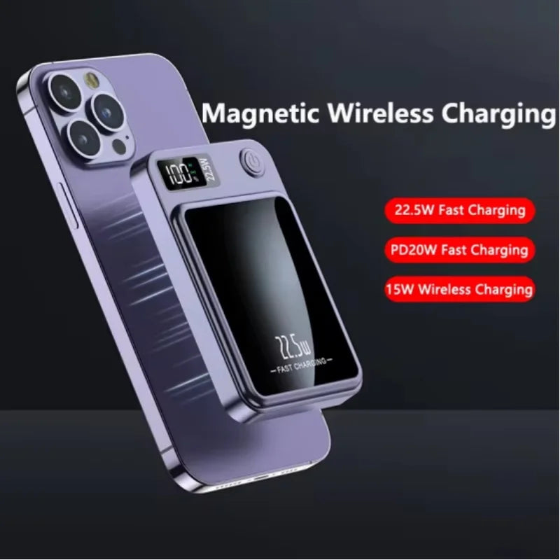 Magnetisk Powerbank – 20000mAh Snabbladdning