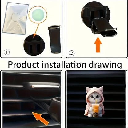 Doftklämma med Kattmotiv