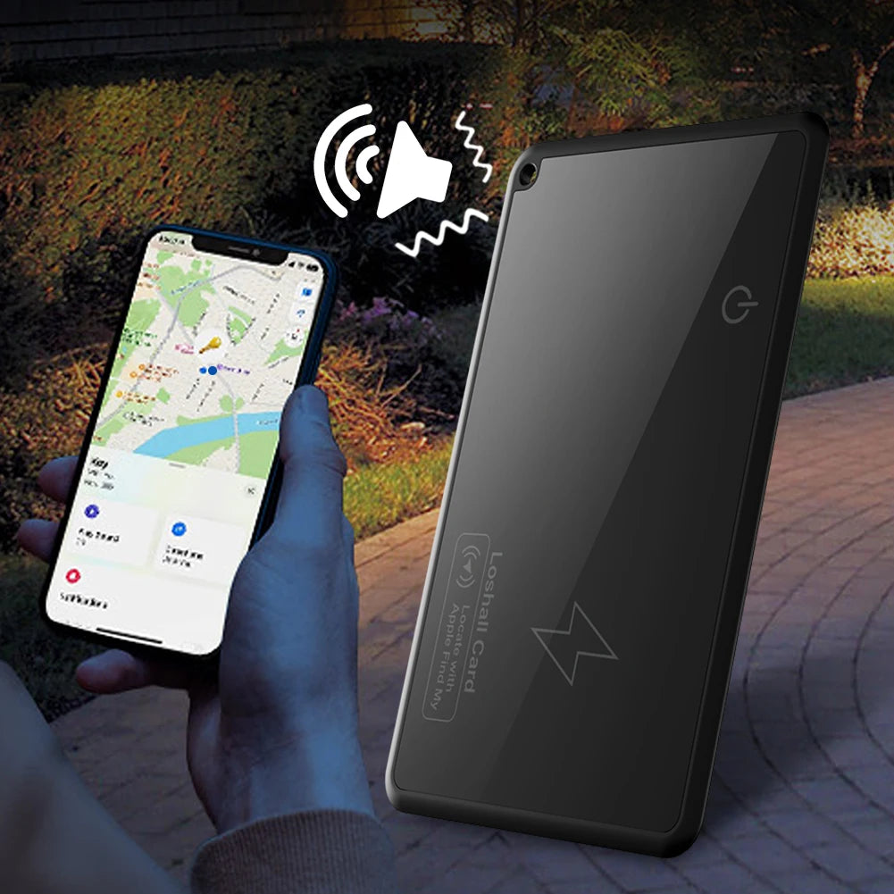 Tunn GPS-Plånbok med Trådlös Laddning