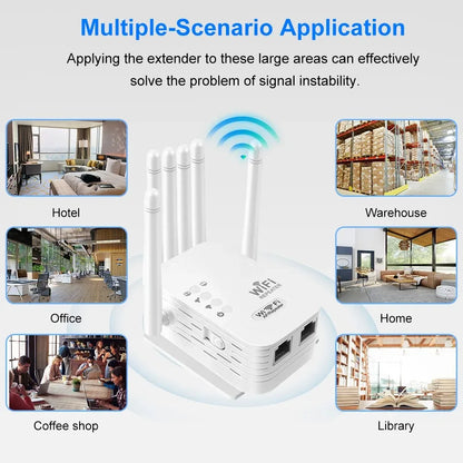 WiFi-Förstärkare med Dubbelband – 1200 Mbps