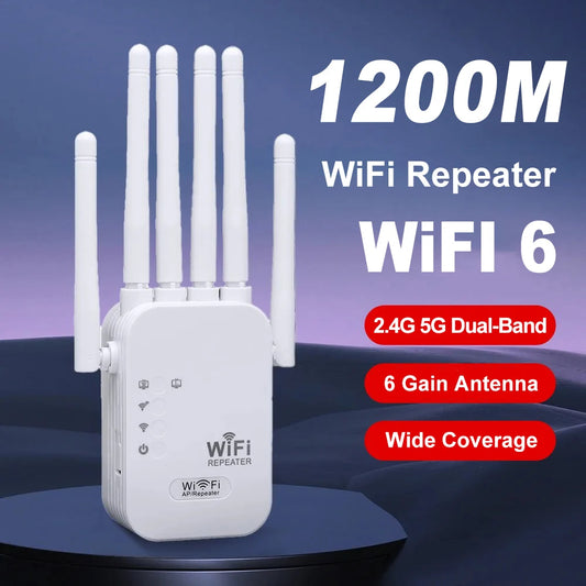 WiFi-Förstärkare med Dubbelband – 1200 Mbps