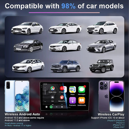 2-i-1 Adapter för CarPlay & Android Auto