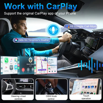 2-i-1 Adapter för CarPlay & Android Auto