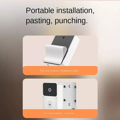 Smart Videodörrklocka med WiFi & Tvåvägsljud