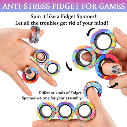 Magnetiska Fidgetringar – Stressleksak