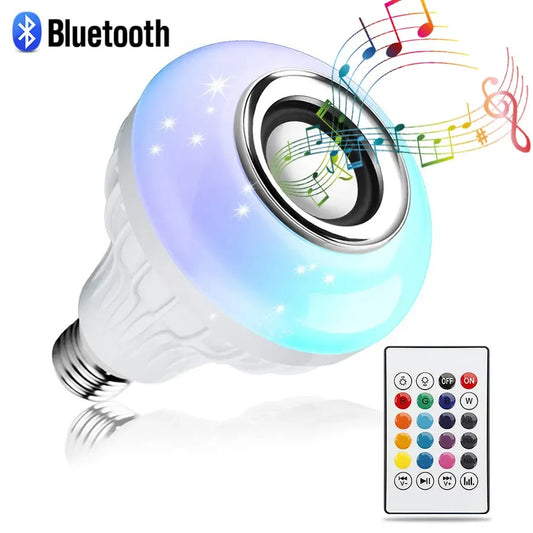 RGB Bluetooth-Högtalarlampa med Fjärrkontroll