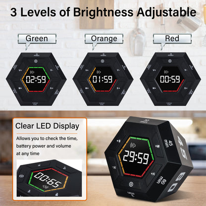 HexaFlip Magnetisk Digital Timer