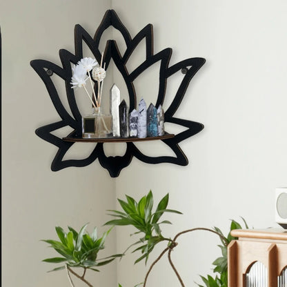 Aromahyll­la i Trä med Lotusdesign