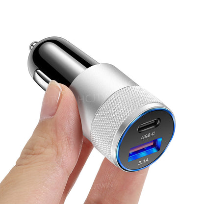 70W Snabbladdare för Bilen - USB/USB C