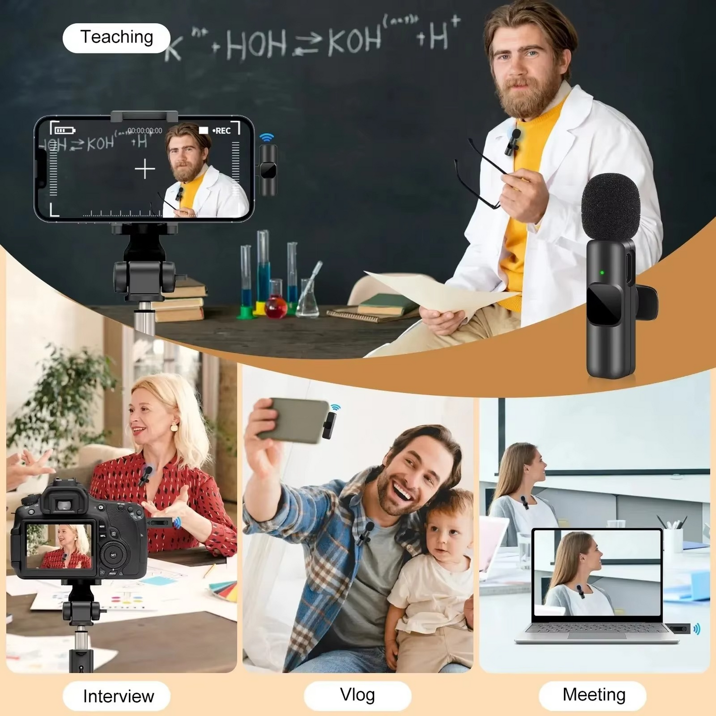 Trådlös mikrofon till mobilen