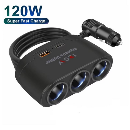 3-Port USB-laddare till bilen