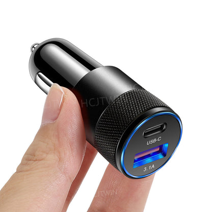 70W Snabbladdare för Bilen - USB/USB C